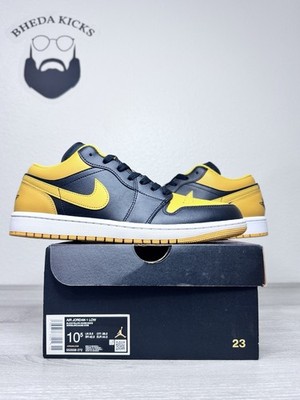 Size 10.5 - Air Jordan 1 Low Yellow Ochre for sale online | eBay