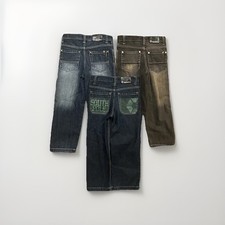 Southpole Jeans Boys Size 6 Baggy Kids Denim Lof Of 3 VTG Y2K