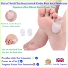 Toe Little Bunion Corrector Gel Uk Separator Straightener Pinky Foot Silicone UK