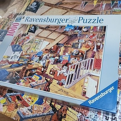 2011 Ravensburger Grandma's Attic 1000 Piece Jigsaw Puzzle~ COMPLETE~ 27  x 20 