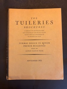 TWO 'The Tuileries brochures- 1929 & 1931 -rare booklets- Architecture Roof tile