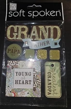 MAMBI Soft Spoken 3D stickers Grandfather Papa Young at Heart 