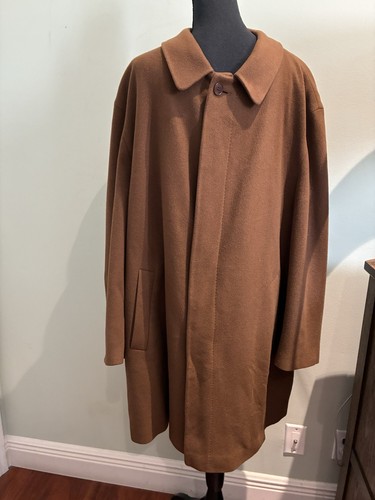 Vintage 100% Men’s Cashmere Brown Overcoat Nordstrom
