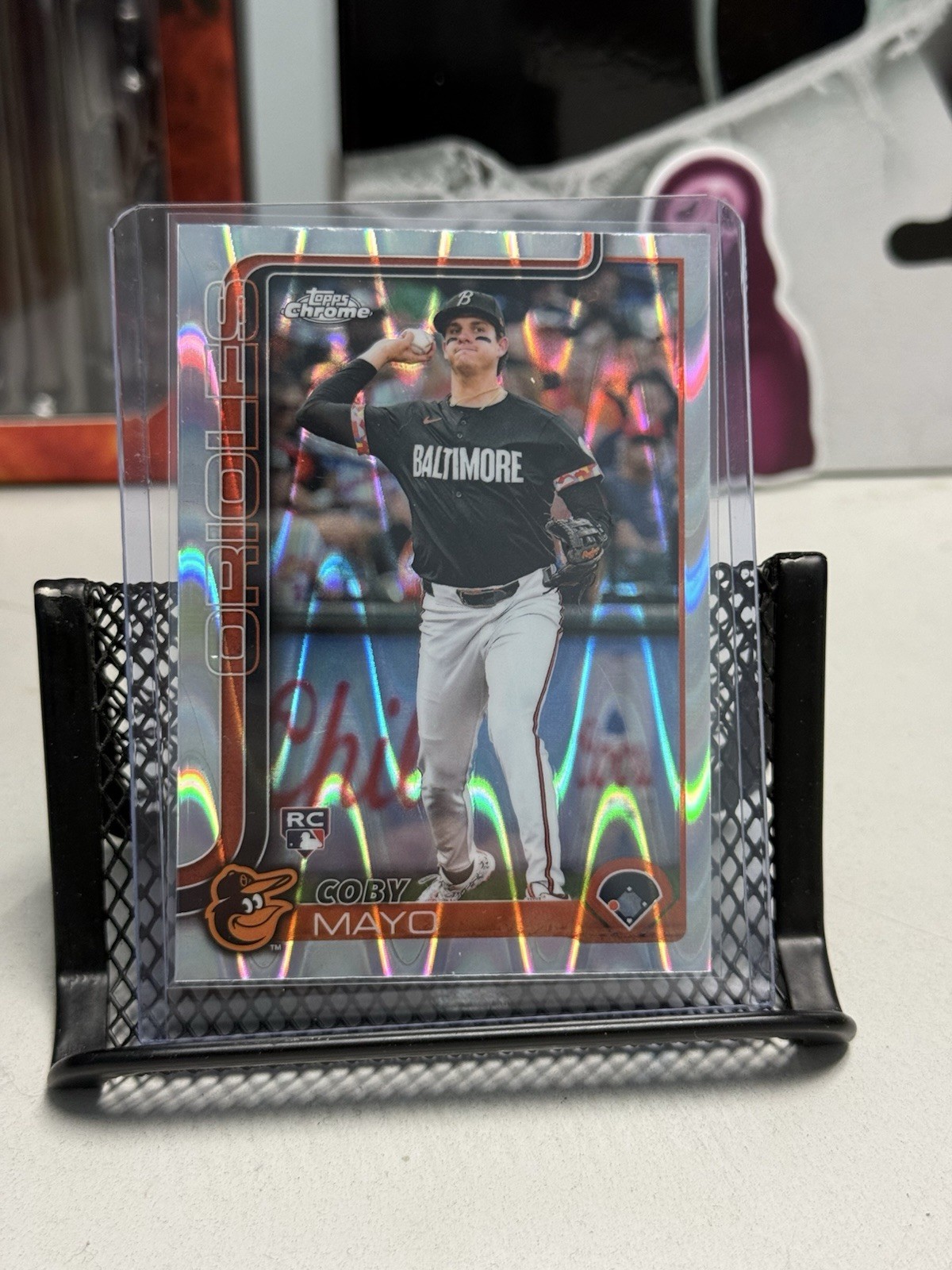 2025 Topps Chrome - Coby Mayo #120 RayWave Refractor (RC)