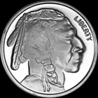 1/4 oz Silver Round - Buffalo