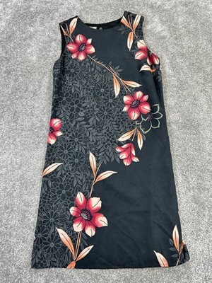 Tommy Bahama Dress Womens Small Black Red Floral Silk * | eBay