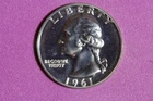 ESTATE FIND 1961 PROOF Washington Quarter!! #K60910