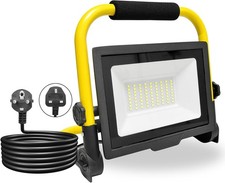 PICAA 5000LM LED Work Light, LED Outdoor Flood Light, Job Site Lights, Plug in 
