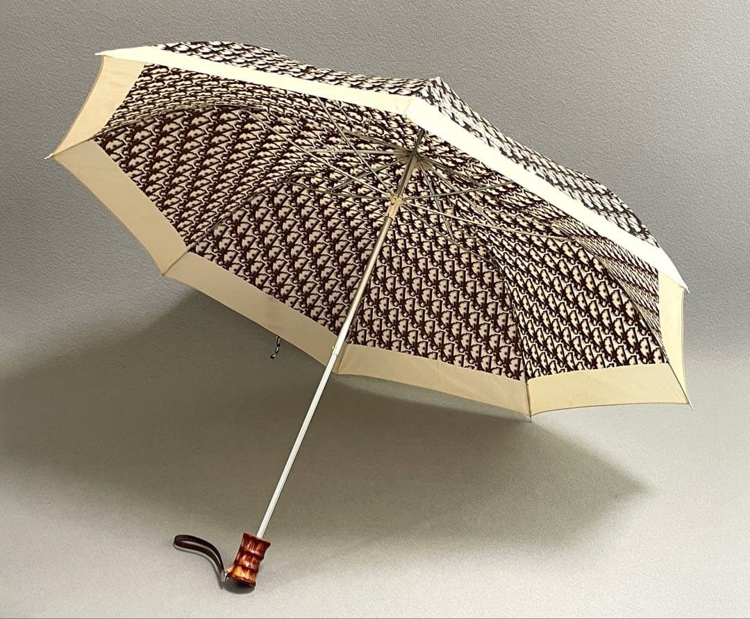 Christian Dior Trotter Folding Umbrella Fashion Accessory Rare