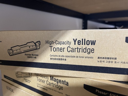 Genuine Xerox 106R01146 (106R1146) Yellow High-Yield Toner - NEW SEALED - 第 1/1 張圖片