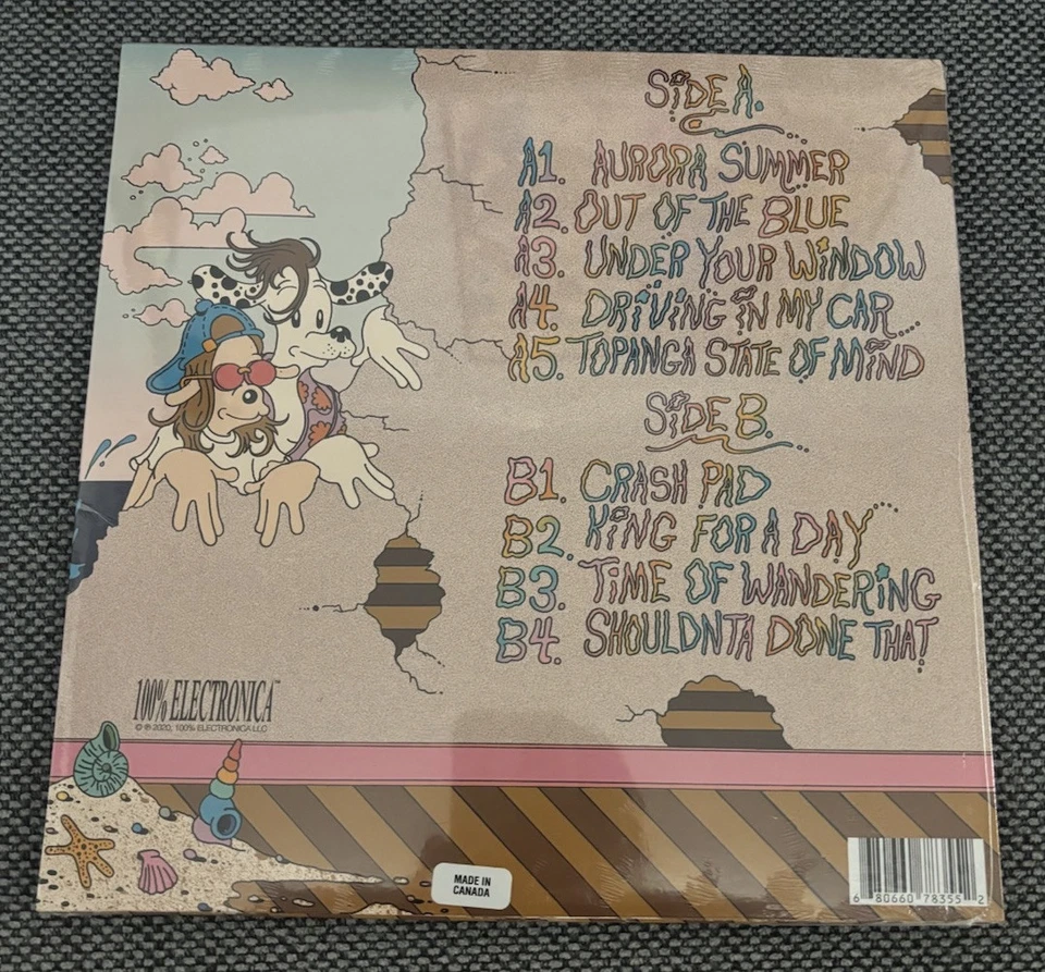 George Clanton & Nick Hexum Blue & Tangerine Vinyl LP Newbury Comics Sealed New - Image 3 of 3