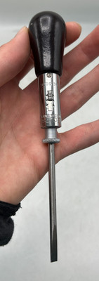 Vintage Eclipse No 950L Blade Head Ratcheting Screwdriver Tool