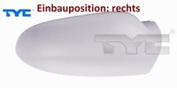 Tyc 337-0153-2 Abdeckung FüR AußEnspiegel Rechts FüR Vw