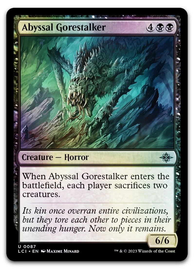 The Abyss Magic: The Gathering Individual Trading Card Games for