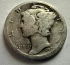 1920-D  Mercury Dime,  Good Grade.