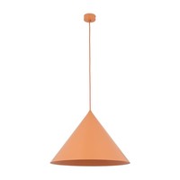 HäNgelampe Esstisch Orange KüChe E27 Rund D:50 Cm Metall Pendelleuchte Esszimmer