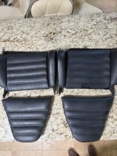 Porsche 911sc Rear Jump Seat Top Folding Back Rests 911 911s Black Leatherette