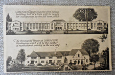 Longview Washington School & Community House Multi View Postcard