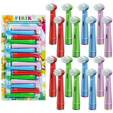 FIRIK Oral-B Compatible Replacement Brush Heads for Kids' Electric Toothbrushes