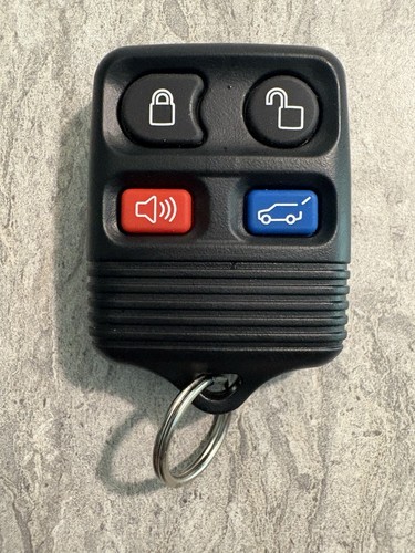 Reprogrammable Ford Lincoln Remote 4-Button Key Fob For Ford, Lincoln, Mercury - OEM Electronics In New Case F8AB-15K601-AA | Remanufactured Ignition Key