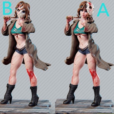 1/24 Scale Resin Doll Sexy Fashion Girl Statue Unpainted Unassembled Model Kit