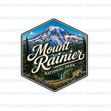 Mount Rainier National Park Bumper Vinyl Decal Sticker Souvenir Travel Luggage A