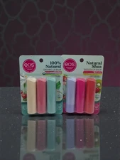 EOS Organic Lip Balm 3 Flavors In Each Pack ☆TWO PACKS☆ BRAND NEW