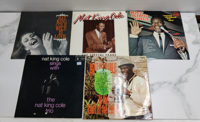 Nat King Cole Vinyl Records Bundle Come Closer To Me Wild Is Love Jazz S7584