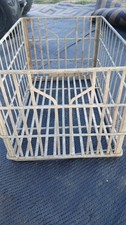 Vintage 1963 Antique Milk Hood Dairy Metal Crate BASKET Heavy Duty