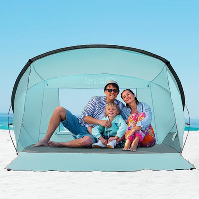 Outdoormaster Strandzelt Für 3 Personen   Einfacher Aufbau Und Tragbar, Strandsc