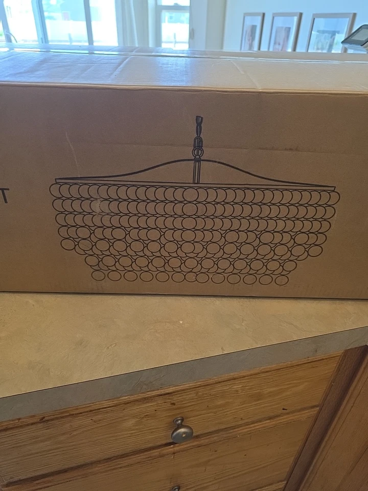 Elsa 5-Light Pendant in Transitional and Oval Style 21 Inch Tall and 35.75 - Image 3 of 3