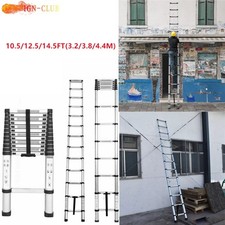 Telescoping Ladder Extension Ladders Folding 10.5/12.5/14.5FT Aluminum Non-Slip