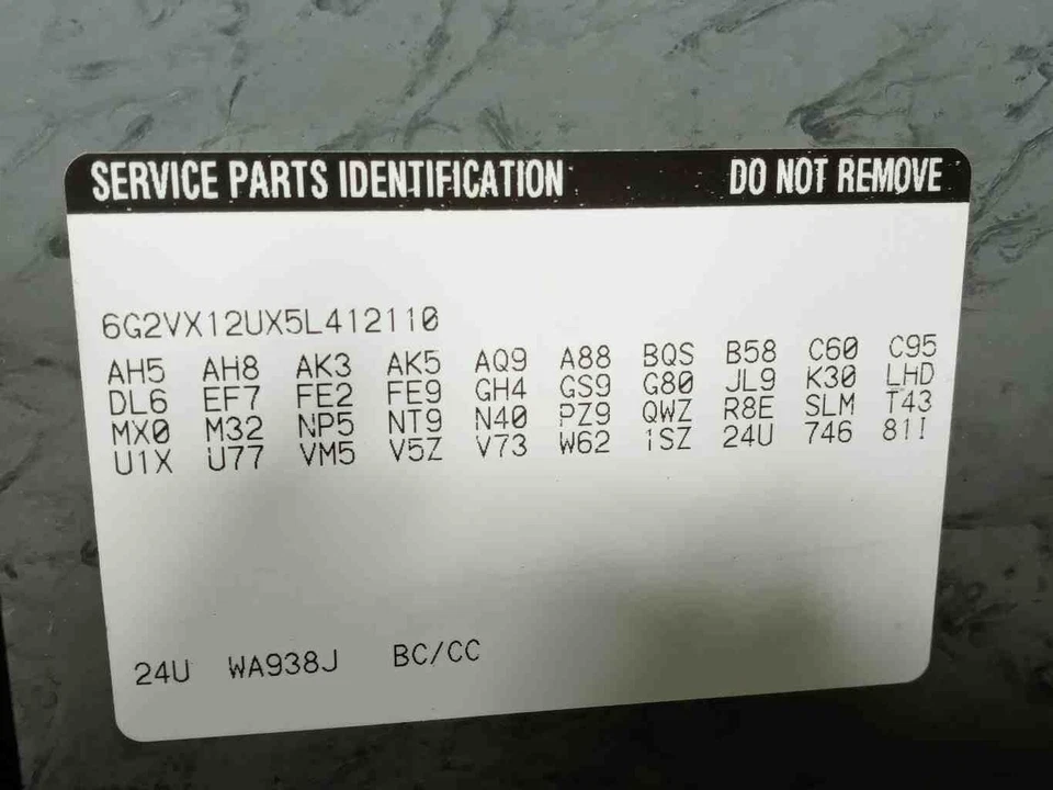 2005 Pontiac GTO tapete tronco traseiro tapete pneu sobressalente capa de carga 92174688 - Imagem 4 de 4