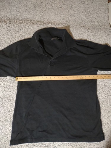 Vintage Greg Norman Black Xl Rippled Polo - Bild 8 von 16