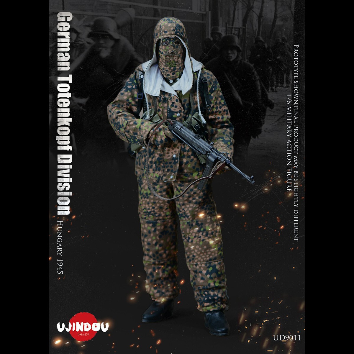 UJINDOU UD9011 1/6 WWII German Totenkopf Division Hungary