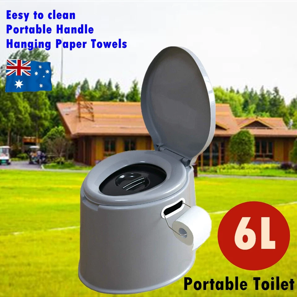 6L Outdoor Portable Toilet Camping Potty Caravan Travel Camp Boating Tent Hiking