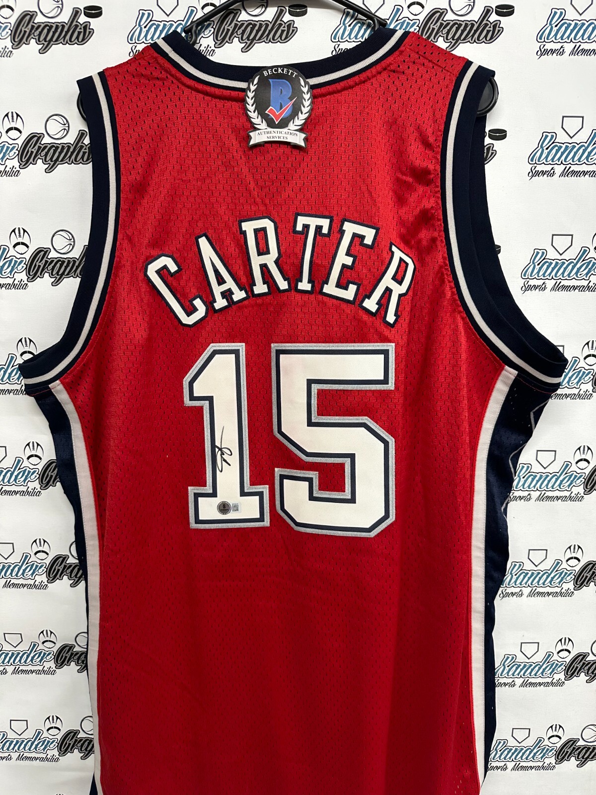 100% OFFICIAL NEW WITH TAGS NWT SWINGMAN Autographed Signed NEW JERSEY NETS TORONTO RAPTORS ORLANDO MAGIC PHOENIX SUNS VINCE CARTER ADIDAS SWINGMAN BASKETBALL JERSEY BECKETT BAS 