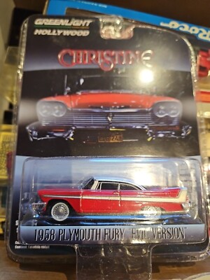 Greenlight 1/64 Christine Plymouth Fury 1958 Evil Version Chase Diecast Car