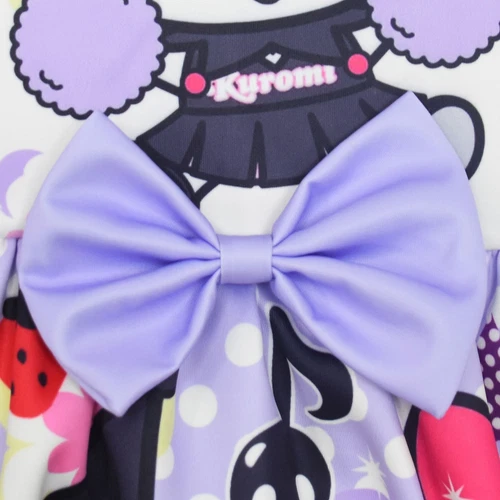 Kuromi Princess Dress Girls Baby Bow Dresses Sleeveless Twirl Dress Summer Gift - Picture 5 of 9