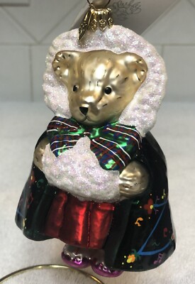 Christopher Radko Muffy VanderBear Ornament BEARLY IN TUNE w/box & tag