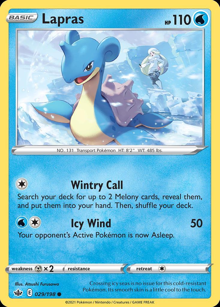 Pokemon Lapras (29/233) Chilling Reign NM