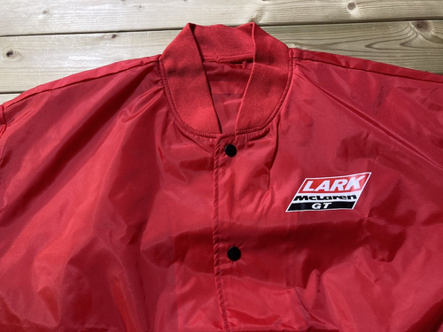 McLaren GT Lark Novelty Nylon Jacket One Size Red Made In China Vintage 90's - Picture 5 of 13