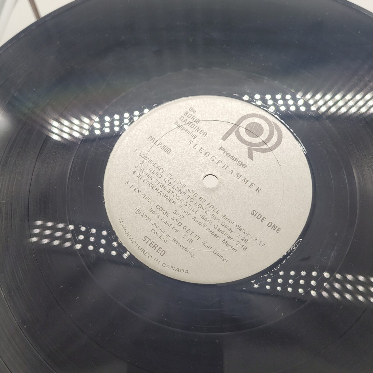 Reggae Boris Gardiner Happening PRLP-500 SLEDGEHAMMER RECORD