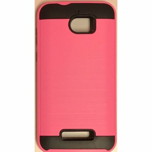 For Alcatel A30 Fierce Metal Phone Case Cover Drop Proof Brushed Pink - Afbeelding 1 van 3