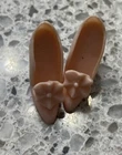 Vintage Barbie Doll  Squishy  Pink High Heel Pumps Shoes Flower  80s