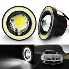 Socal-led 2x 3.5 High Bright Led Angel Eye Fog Light Projector White Waterproof