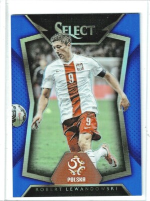 2015-16 Panini Select Soccer Robert Lewandowski (Poland) Blue PRIZM /299