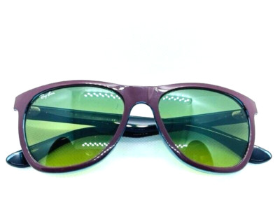 RAY BAN RB 4184 6114/3M RED-TRANSPARENT OIL/GREEN LENS SUNGLASSES 54MM 17 145