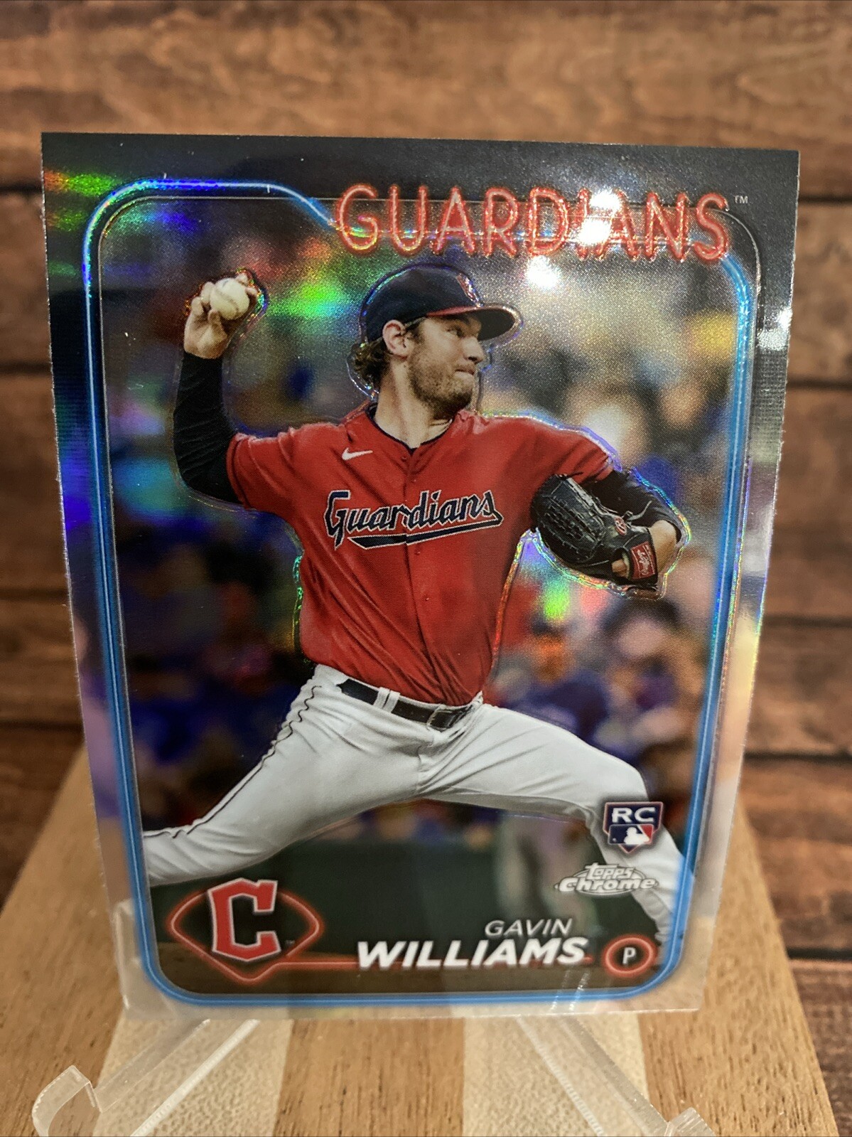 #15 Gavin Williams RC Cleveland Guardians 2024 Topps Chrome Refractor