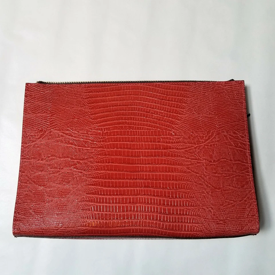 Bolso de Mano Claudia Firenze 'Micol' Estampado de Lagarto Cuero Repujado Bandolera Bolso sin asas Foto 4 de 4